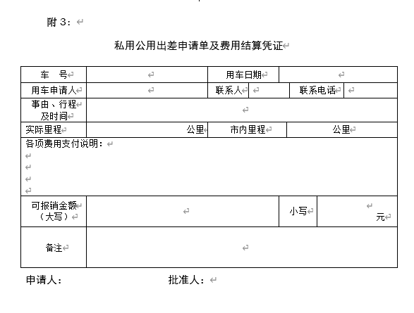 公务出行管理规定