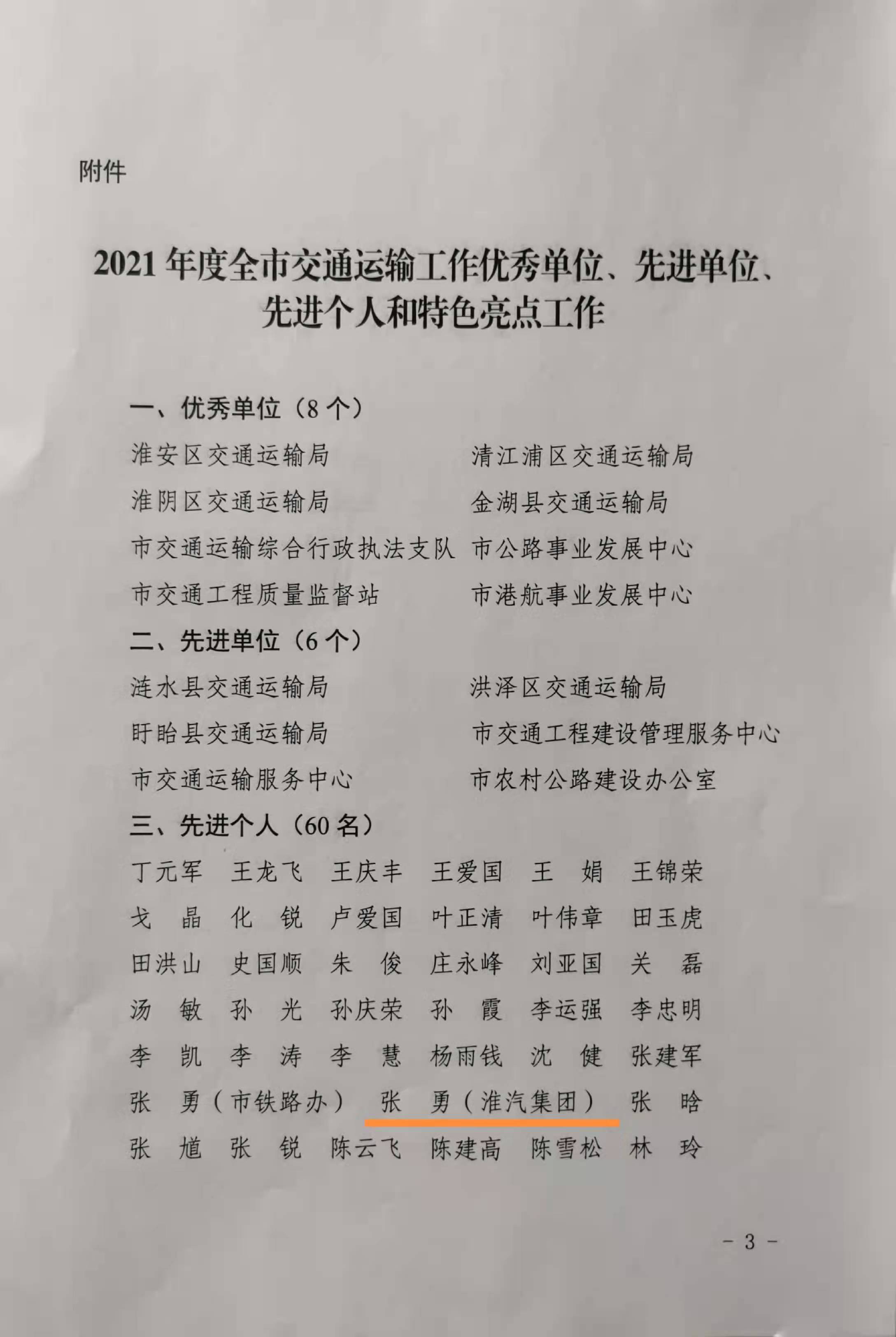 公司近年获省、市、区各级行政管理部门表彰的先进个人 公司近年获省、市、区各级行政管理部门表彰的先进个人