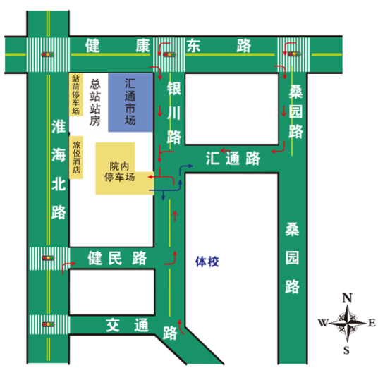 汽车总站停车场业务介绍及进出示意图